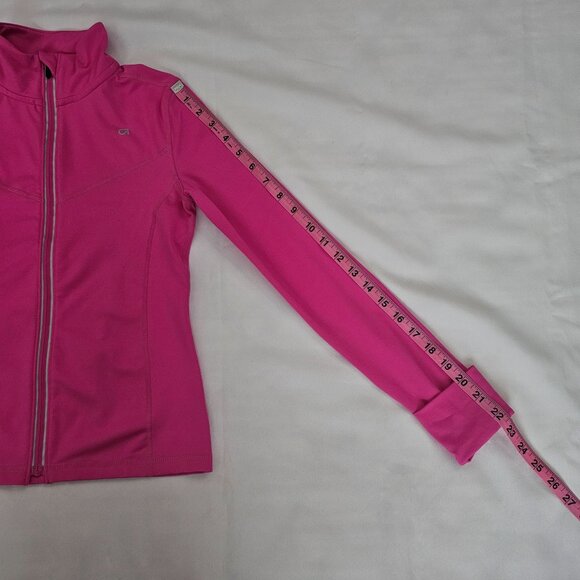 Gap Fit DRY Girls Happy Pink Activewear Full Zip Running Track Jacket Size Large - Picture 12 of 16